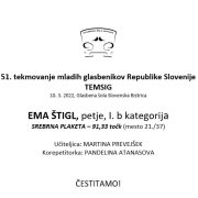 51. tekmovanje mladih glasbenikov Republike Slovenije TEMSIG